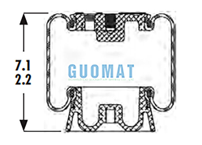 1S4-123 Goodyear Cabin Air Spring ASC-08-7-15 Suspensión de aire para asiento de camión