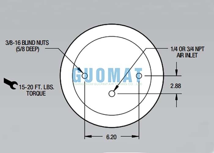 1T15M-2 de estilo Firestone Air Shock W01-358-9042 Muelles de suspensión de aire para absorción de choques