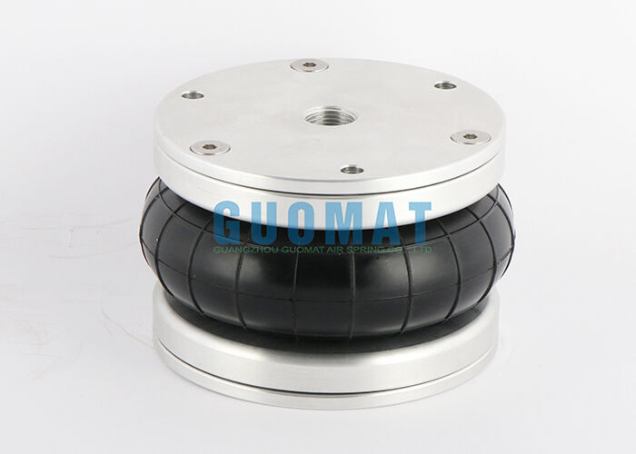 4 1/2 "x 1 caucho Bellow FS 44-5 DI CR Contitech Pneumático de choque de aire con placa de cubierta de aluminio