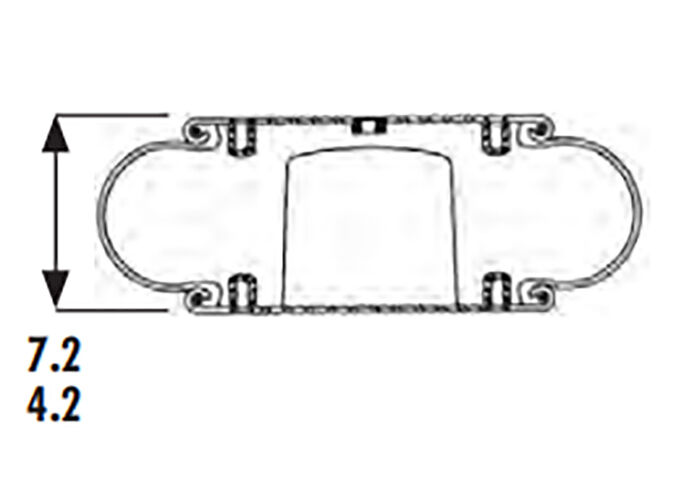 1B12-306 Goodyear Single Convoluted Air Bags 578-91-3-301 Suspension Shock Absorber 